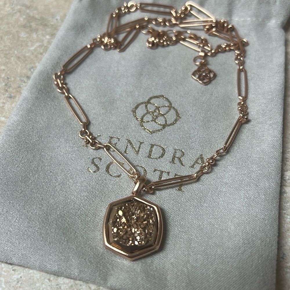 Kendra Scott Davis drusy necklace